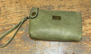 Cross Body Sage - Wristlet or Wallet