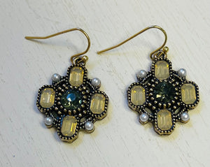 Flower Crystal Earrings