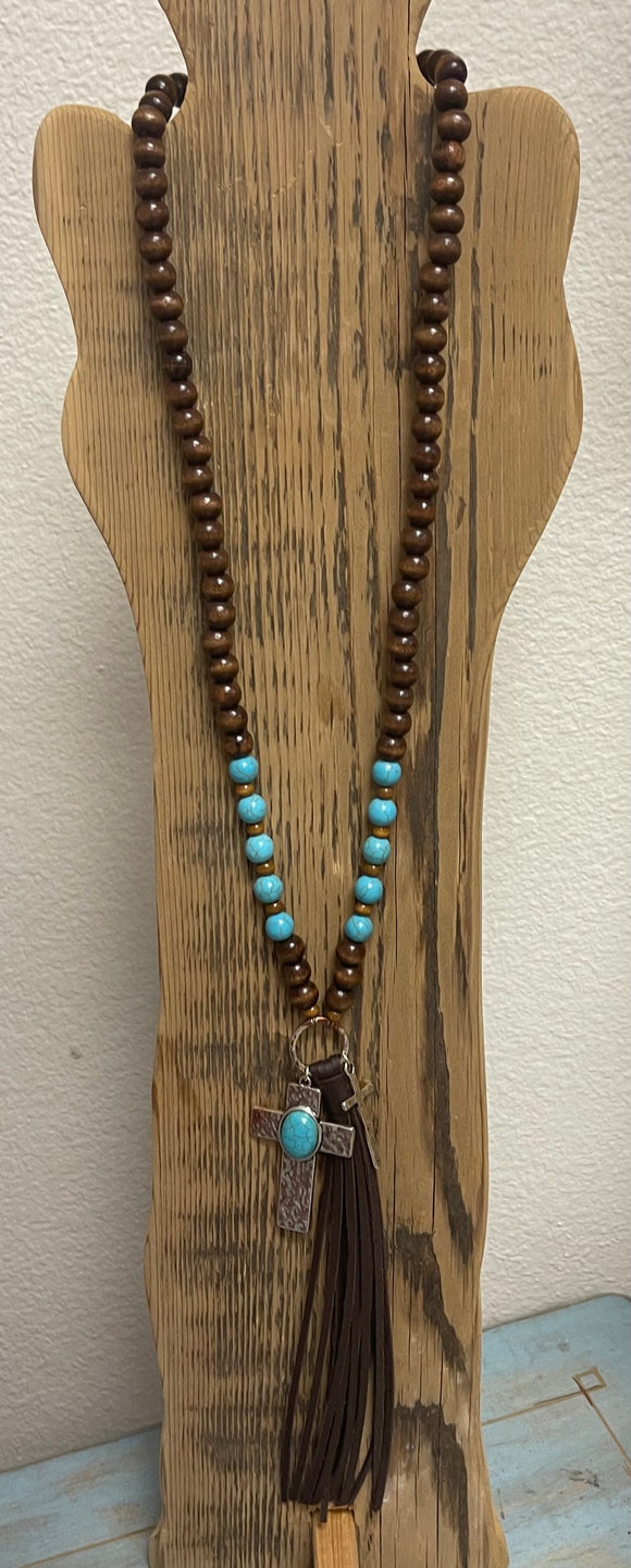 Cowgirl Cross Necklace