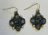 Flower Crystal Earrings