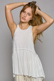 Sweet and Simple Babydoll Knit Sleeveless Tank Top