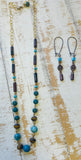 Gemstone Turquoise Mahogany Necklace