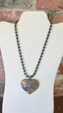 Big Antique Heart Necklace