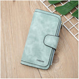 Long Matte PU Multi-purpose Women's Wallet