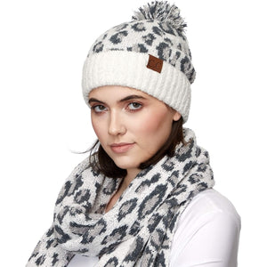 C.C. Beanie Knit Ivory Hat