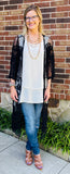 Lace Black Cardigans