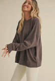 Super Soft Chocolate  Oversized Sweatshirt