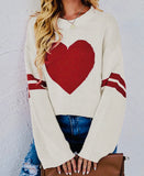 Big Heart Crew Neck Sweater