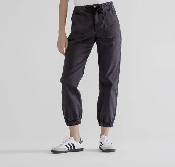 High Rise Charcoal Grey Jogger Crop