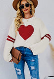 Big Heart Crew Neck Sweater