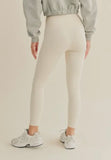 Aligned Performance High-Rise Cream Leggings