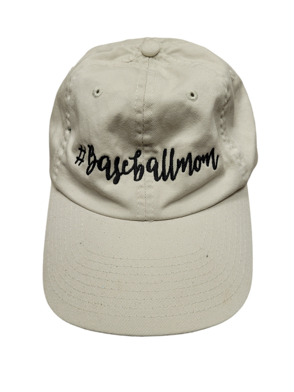 Baseball Mom Cream Baseball Cap