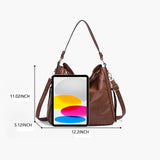 Diagonal Brown Shoulder Bag