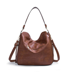 Diagonal Brown Shoulder Bag