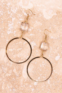 Crystal Charm Earrings