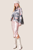 Grey & Pink  Aztec Jacket