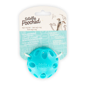 Pet Palette Distribution - Totally Pooched Huff'n Puff Ball Rubber 2.5" Teal