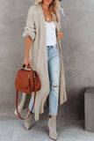 Open Front Slit Duster Cardigan