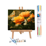 Peach butterfly in the summer - DIY Paint By Numbers Kit