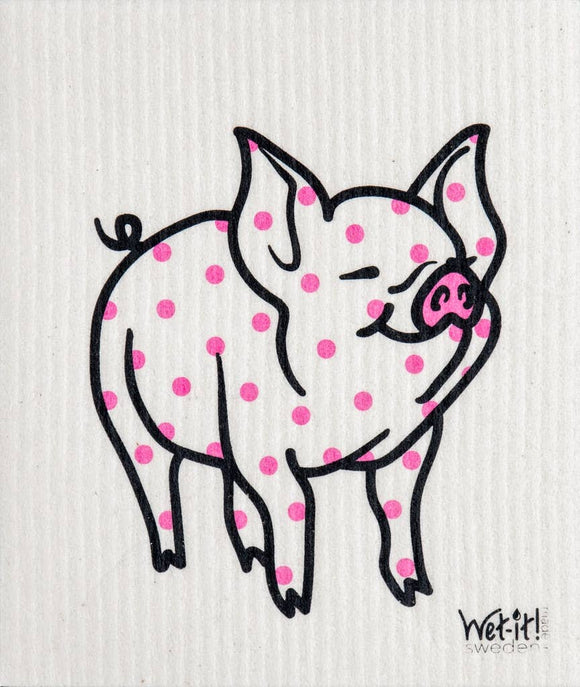 Wet-it! - Polka Pig Swedish Cloth