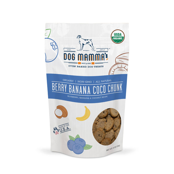Dog Mamma's Organic Dog Treats Berry Banana Coco Chunk
