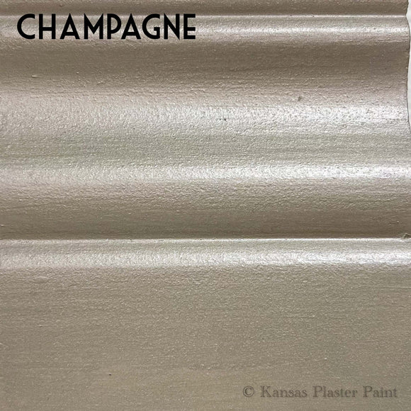 -Champagne Metallic Plaster Paint
