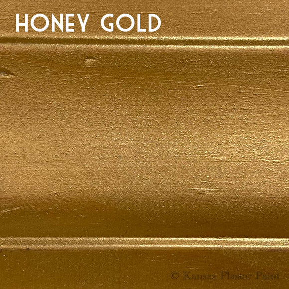 -Honey Gold Metallic Plaster Paint