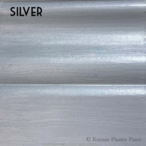 -Silver Metallic Plaster Paint
