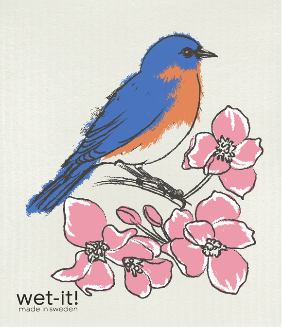 Wet-it! - Eastern Bluebird Swedish Cloth