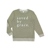 Saved By Grace Sweatshirt Olive