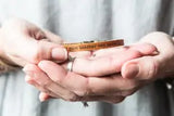 Tan Leather Bracelets with Words