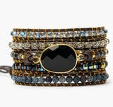 Onyx Moonlight Protection Wrap Bracelet