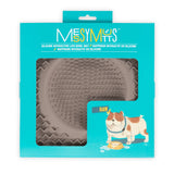 Messy Mutts Silicone Therapeutic Licking Bowl Mat Grey