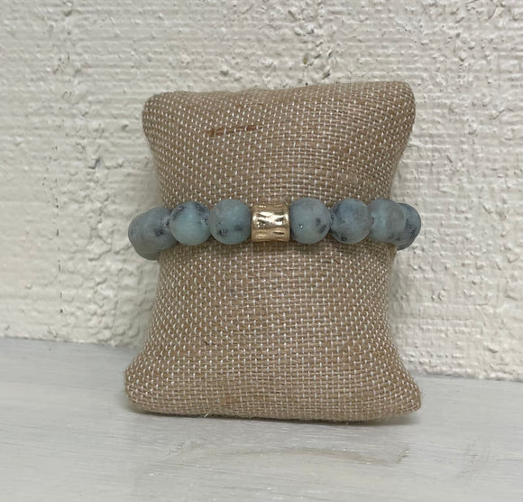 Natural Stone Light Jade Bracelet