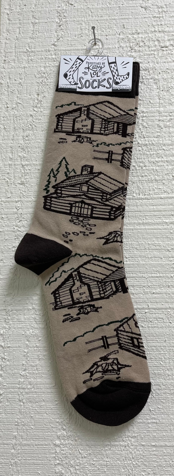 Log Cabin Socks