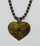 Big Antique Heart Necklace