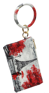 Red Paris Wristlet