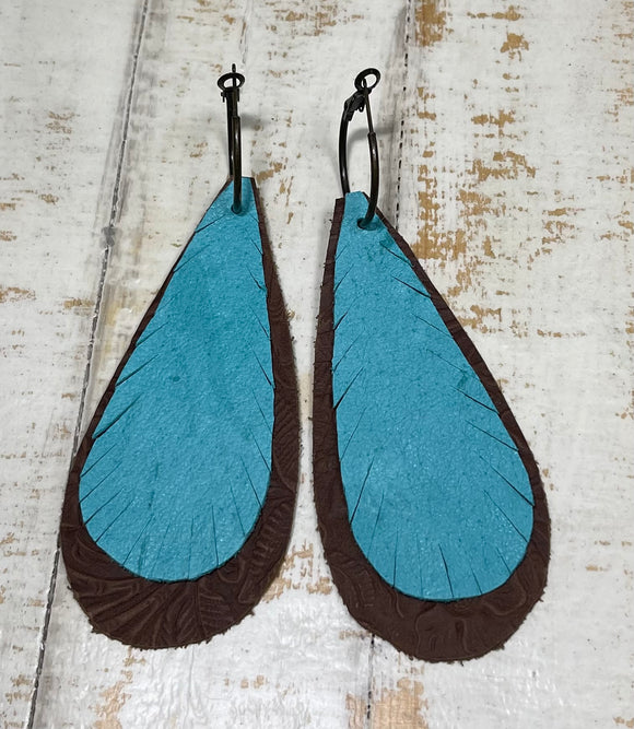 Feather Teardrop Earring