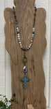 ???Antique Cross Necklace-better picture